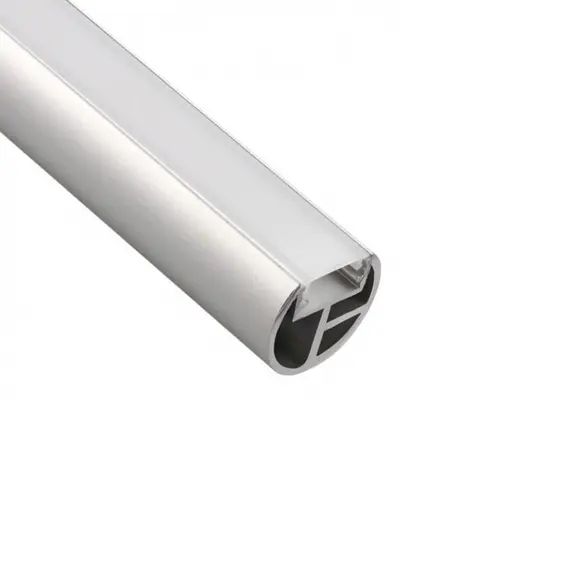 Профиль штанга для шкафа PROFIL RELING LED 2 м алюм, прозрачный рассеиватель арт.PROF-REL-TR-2W