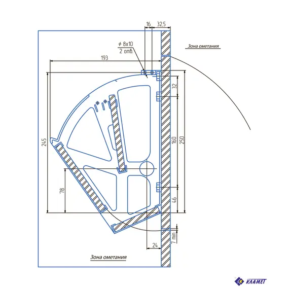 Комплект для тумбочек под обувь (2) двойной бук - 1