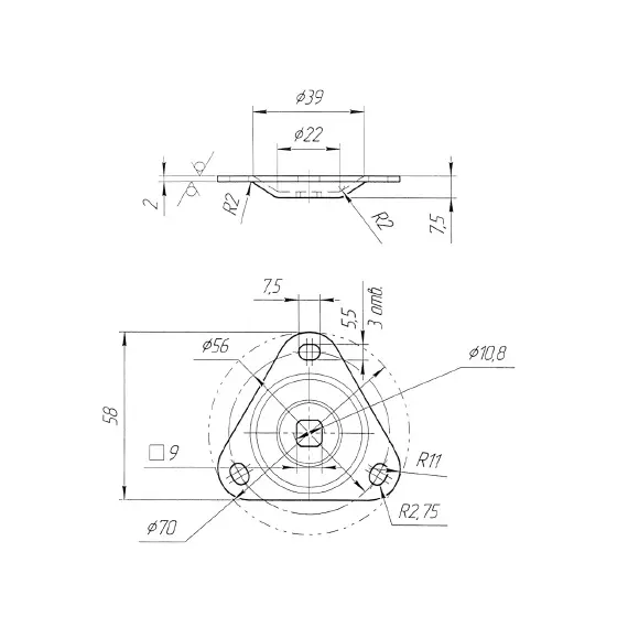 Стол книжка д.ФЛАНЕЦ арт.СКФ - 1