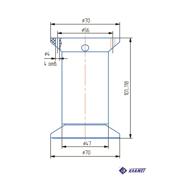 Опора регулируемая ОРТ 100-КС - 1