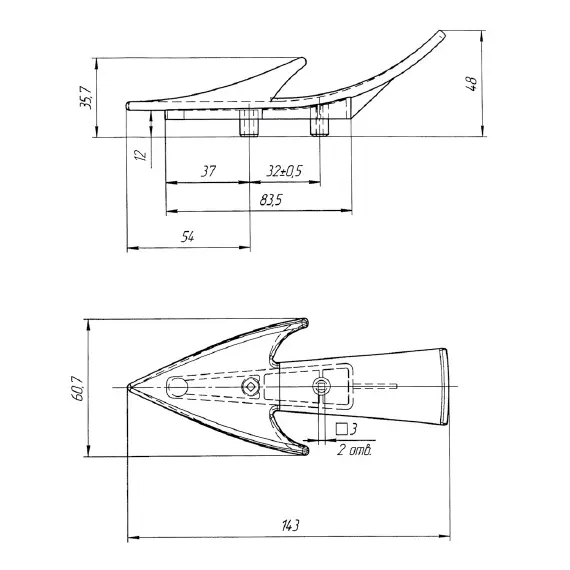 Вешалка большая арт.ВШЛБ - 1
