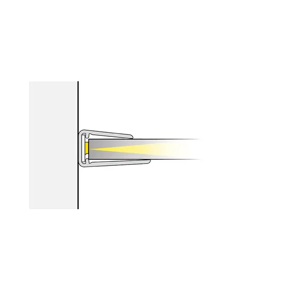 Светодиодный светильник Klips LED 0,25 W/12VDC пластиковый 6000К с 2метровым проводом и миниконнек арт.KLIPS-TR-BZ - 1