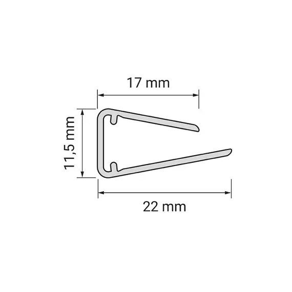 Светодиодный светильник Klips LED 0,25 W/12VDC пластиковый 6000К с 2метровым проводом и миниконнек арт.KLIPS-TR-BZ - 2