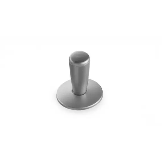 Ручка кнопка для мебели Валмакс B-08000 St, 0 мм, сатин светлый/сатин светлый.