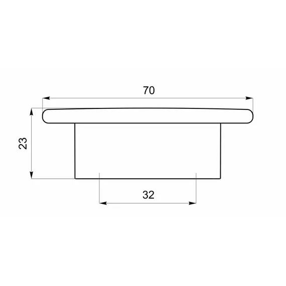 Ручка кнопка для мебели Валмакс M-115 032, 32 мм, дуб золотой - 1