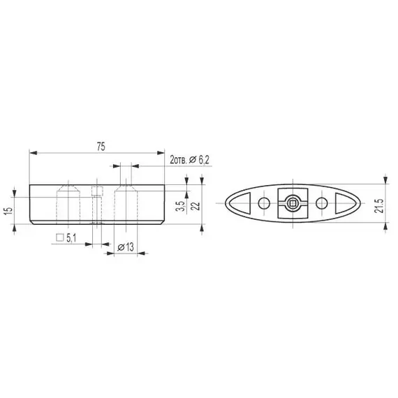 Промежуточная опора Х 008 022 St светлый - 1