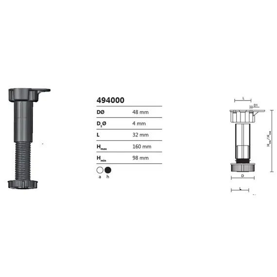 Комплект кухонной опоры (82096753) арт.24025 - 3