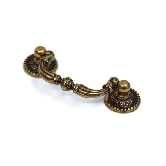 Ручка скоба для мебели Bosetti Marella Патина, 64 мм, золото. Арт: 03085.06400.54 - 1