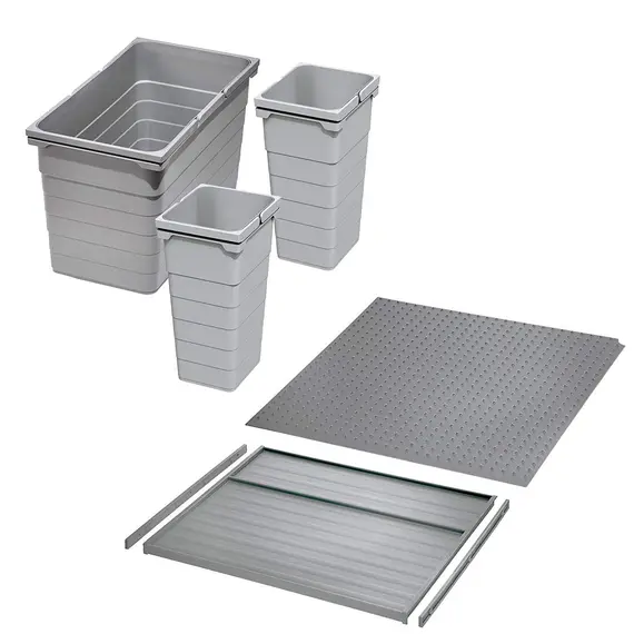 Контейнер для мусора 11,5 л 229*205*330 мм (dark grey) Eins2vier Ninka арт.5072.91.41514 - 5