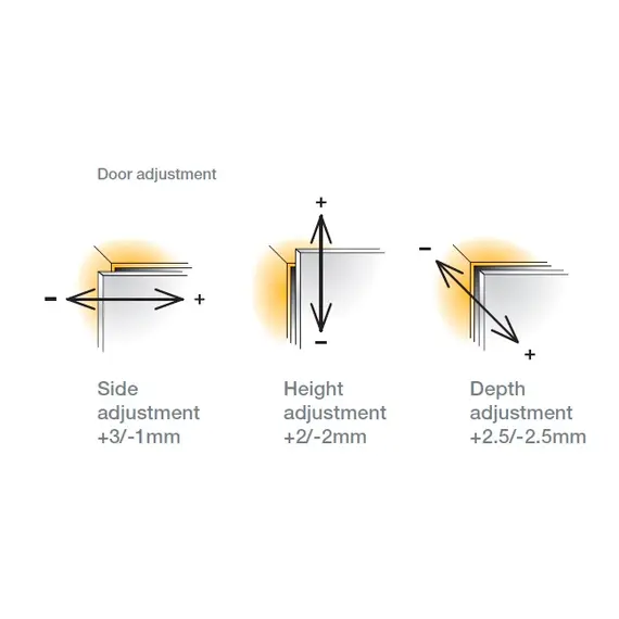 Петля мебельная Titus T-Type угловая 45 градусов 110/45/17 мм для машинной установки. Арт: 702-0C77-650-00 - 4