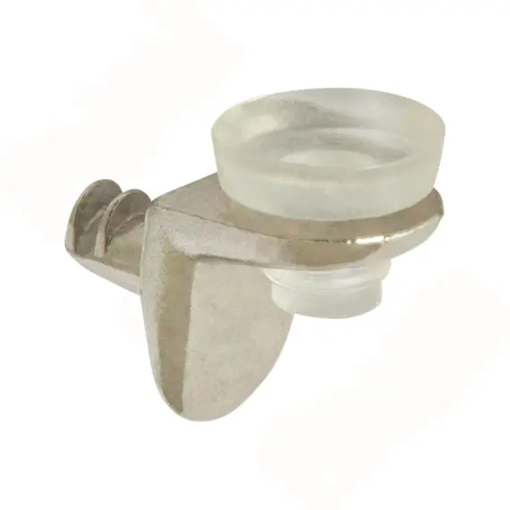 Полкодержатель с присоской для стеклянных полок (никель) арт.RG06.00.50