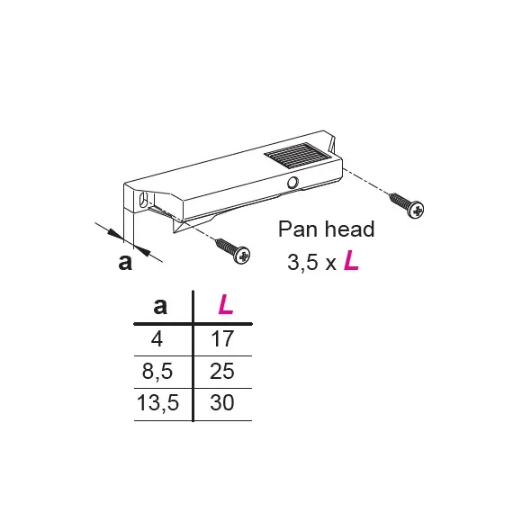 Фиксатор внутреннего ящика Ninka, 4мм, т.серый арт.5025.90 20181 - 3