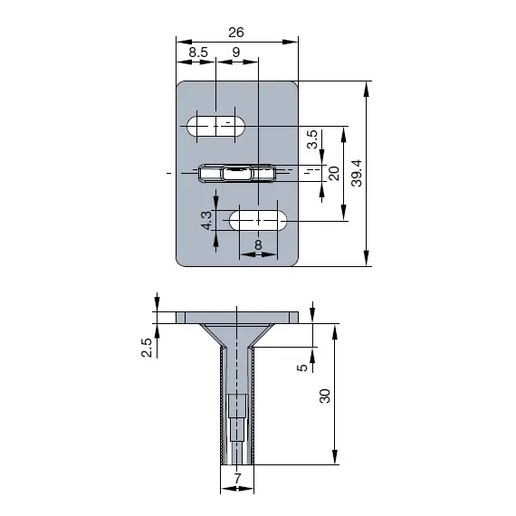 Активатор Slidix TX40 для доводчиков Titus Slidix II, TA, TB, TC, TE, TF арт.974-4757-380-00 - 1