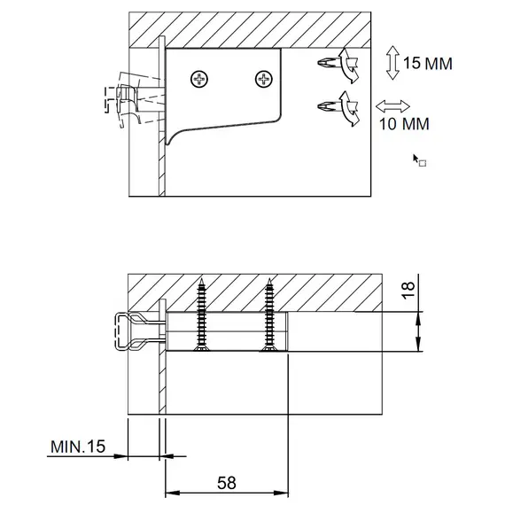 Навес мебельный 50 кг (белый) арт.148.0000.01 - 3