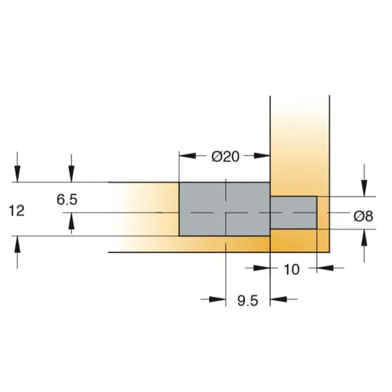 Однокомпонентная стяжка Titus Quickloc белая потайная. Арт: 006806-877-001 - 2