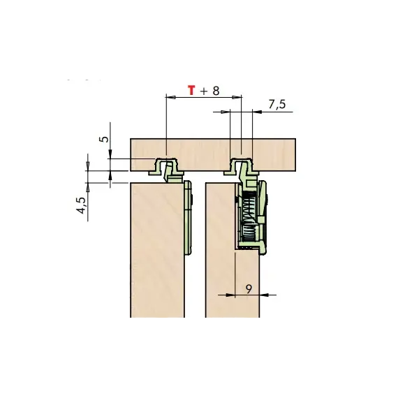 Верхний ползунок ECO SLIDE, коричневый арт.366.0000.02 - 1