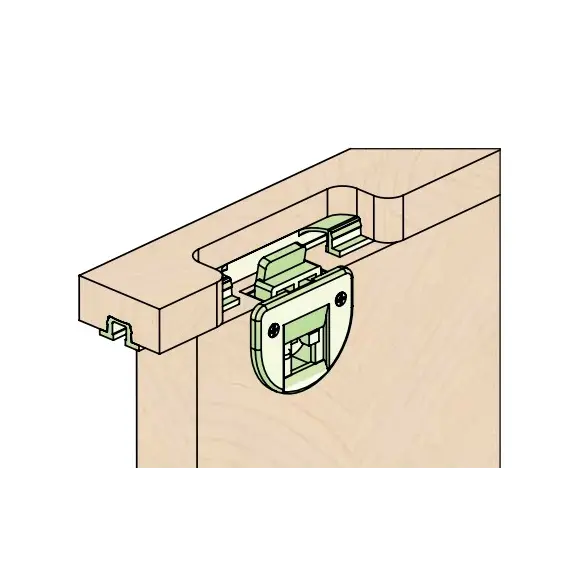Верхний ползунок ECO SLIDE, коричневый арт.366.0000.02 - 2