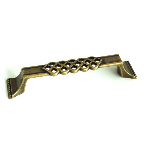 Ручка скоба для мебели Bosetti Marella Флореция, 128 мм, бронза. Арт: 15146Z12800.09