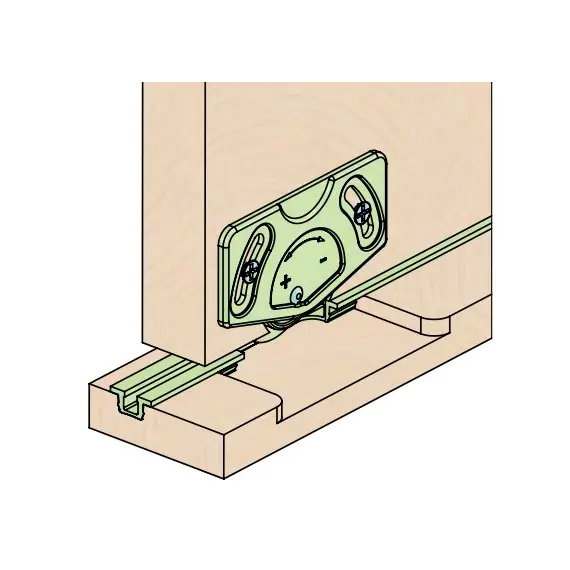 Нижний ролик ECO SLIDE, коричневый арт.369.0000.02 - 2