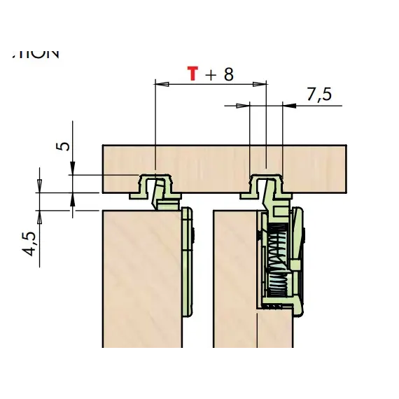 Верхний ползунок ECO SLIDE, коричневый арт.368.0000.02 - 1