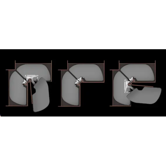 Выдвижной уголок TRIGON Ninka, крайний, для двери 600 мм арт.TRIGON600end - 2