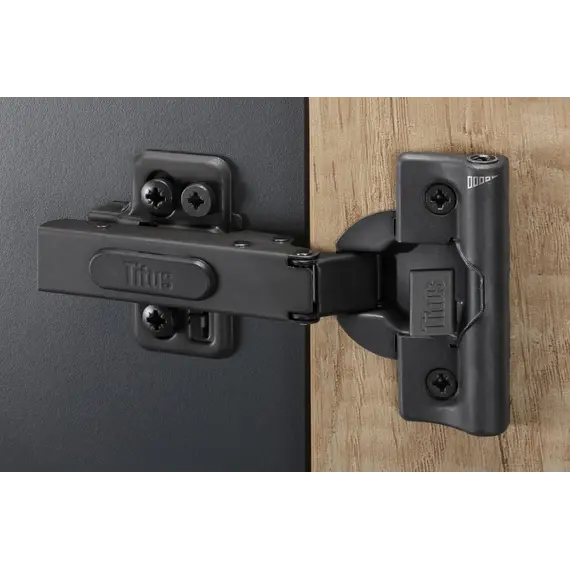 Петля T-type TeraBlack Glissando с доводчиком 110/45/0 мм и cистемой ускоренной сборки Easy-fix арт.701-0AT4-956-00 - 8