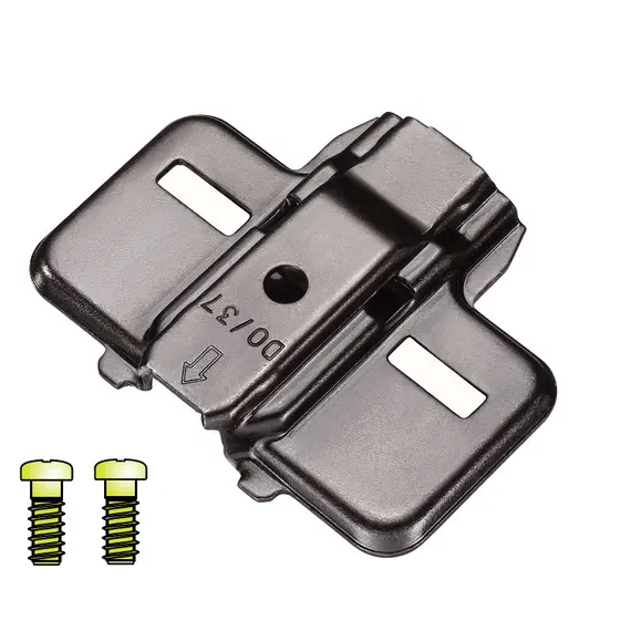 Монтажная планка петли T-type Noir F4 мм крест. с винтами 6,3х15 мм арт.700-0NC4-068-00