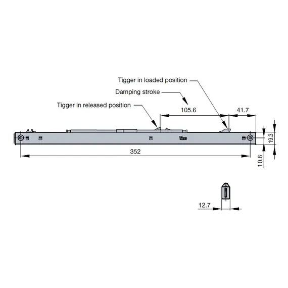 Доводчик Titus Slidix TA II для тяжелых раздвижных дверей 40 кг арт.975-9436-040-00 - 4