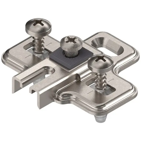 Планка MODUL ответная, крест., 0 мм, сталь, с распорными дюбелями EXPANDO, Регулировка по высоте: продольное отверстие арт.194K6100E