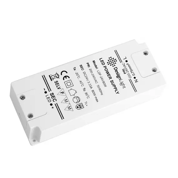 Блок питания LED STANDARD PLUS 80W 24VDC, без проводов арт.TRA-24-SP-80W-01
