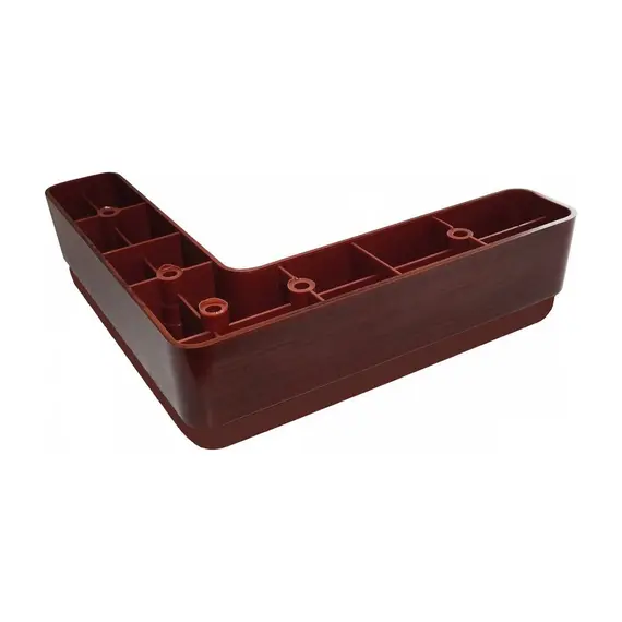 Опора мебельная угловая ОМБУ 40-07 коричневая