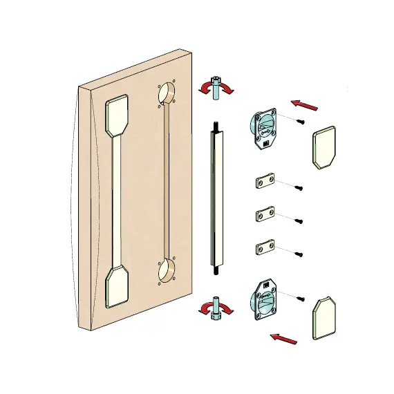 Выравниватель фасадов мебели Metalimpex 1870 мм коричневый. Арт: 661.1870.02
