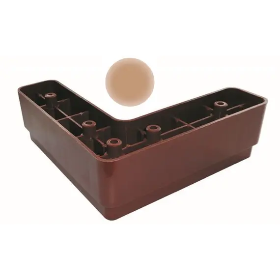 Опора мебельная угловая ОМБУ 40-11 бежевая