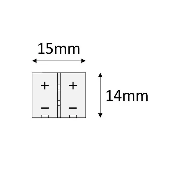 Коннектор для LED ленты 10 мм арт.MO-LF10-BP-D1 - 1