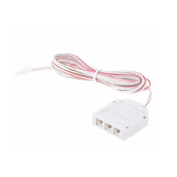 Разветвитель на 3 LED светильника, провод 2 м,  2x0,22мм2, с мини-штекером, белый арт.OKS-MIN3P-WTY-BI-01