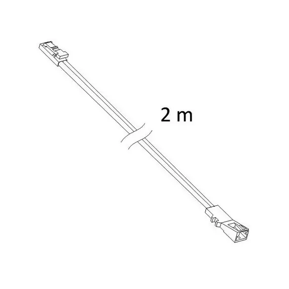 Удлинитель 2 м с мини-коннектором, черный арт.OKZ-PRZ-2M/MIN/CZ - 2