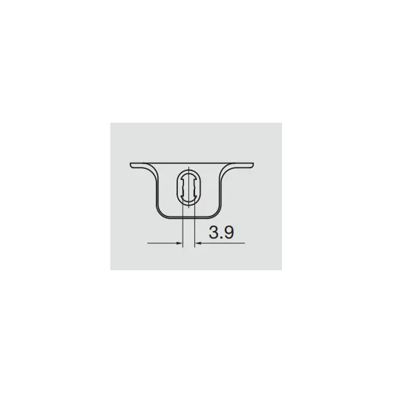 Монтажная планка петли Titus T-type F0 мм крест. Арт: 700-0NA0-650-00 - 3
