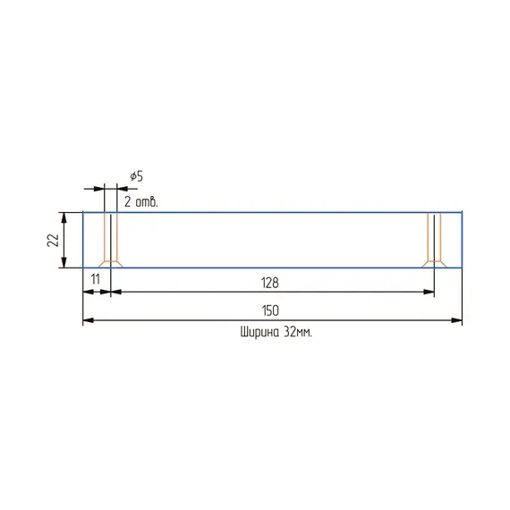 Опора стационарная прямоугольная ОСП 22 -К - 1