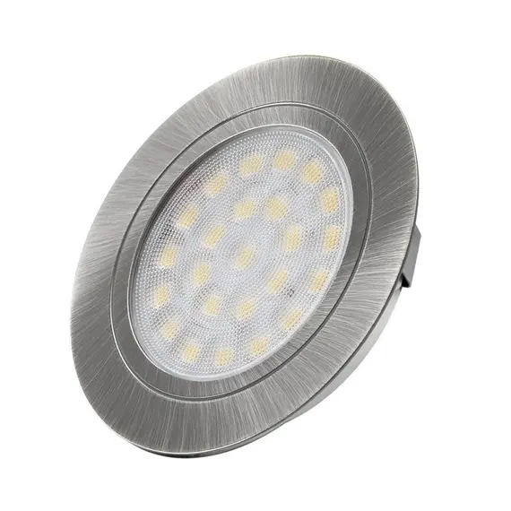 Светильник LED OVAL 2,0W 12VDC 4000K, провод 2 м, алюм. матовый арт.OVAL-2W-SD-40K-01