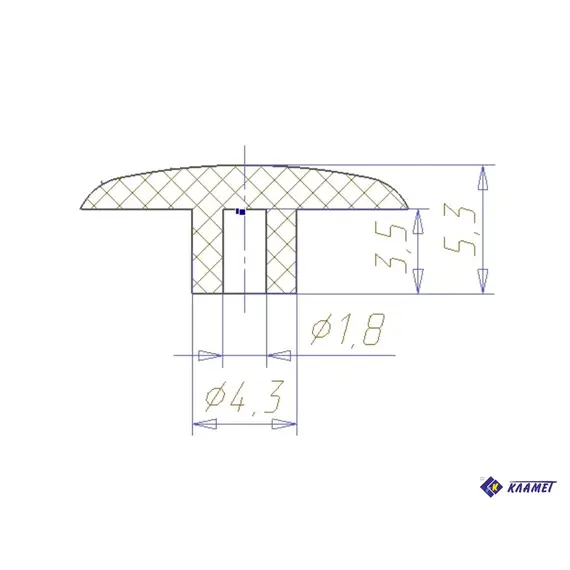 Заглушка евровинта черная - 2