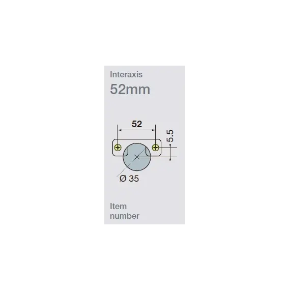 Петля с доводчиком T-type Glissando 95/52/9 мм арт.708-0ZP0-054-00 - 6