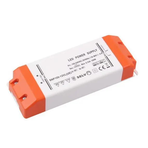 Блок питания SLIM LED PREMIUM 100W 12VDC, без проводов арт.TRA-S-100W-T-01