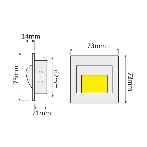 Светильник LED STEP 1,4W 12VDC 4000К, провод 30 см, антик арт.STEP-AN-40K-01 - 1