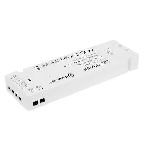 Блок питания LED model LD 60W 12VDC, без проводов, 6 мини-гнезд арт.TRA-LD-60W-T-01 - 2