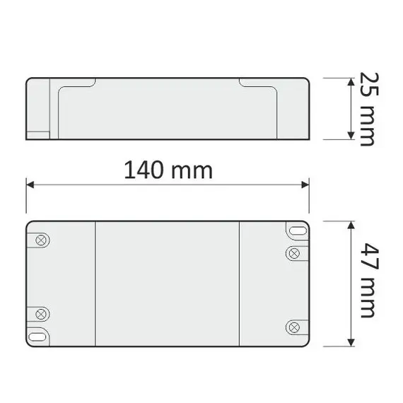 Блок питания LED STANDARD PLUS 33W 12VDC, без проводов арт.TRA-SP-33W-T-01 - 1
