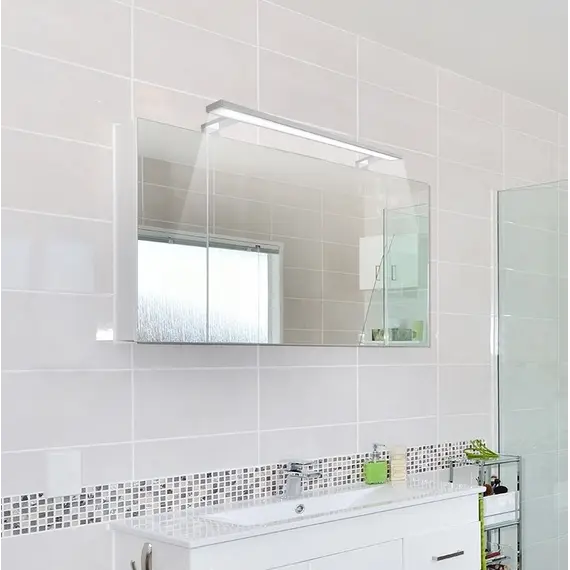 Светильник LED AMBER IP44 9W 230VAC 6000К, провод 30 см (х2), хром арт.AMBER-XL-60K-01 - 1