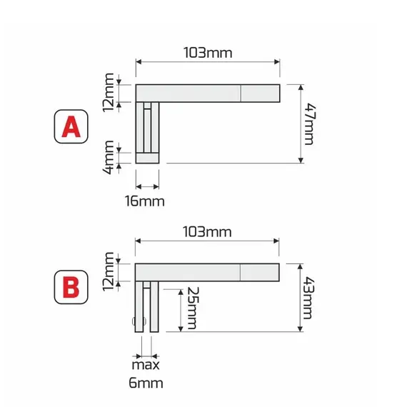 Светильник LED AMBER UNIWERSALNY IP44 4,5W 230VAC 4000К, провод 30 см, хром арт.AMBER-U-40K-01 - 2