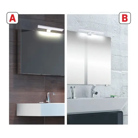 Светильник LED MIRA IP44 8W 230VAC 3000К, провод 30 см, хром арт.MIRA-U-30K-01 - 1