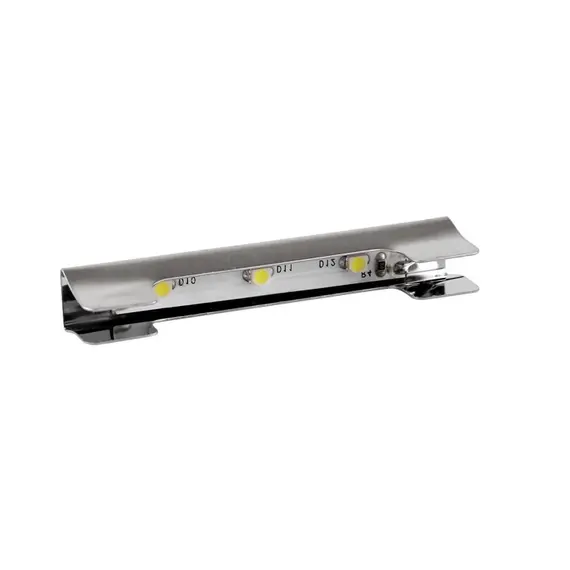 Светильник LED KLIPS металлический 0,25W 12VDC 3000К LED3528, провод 2 м арт.KLIPS-M-3528-30K-01