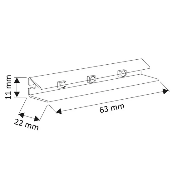 Светильник LED KLIPS пластиковый 0,25W 12VDC 3000К LED3528, провод 2 м арт.KLIPS-P-3528-30K-01 - 1